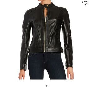 Cole Haan leather designer jacket perfect condition